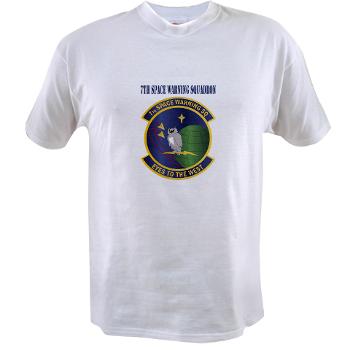 7SWS - A01 - 04 - 7th Space Warning Squadron With Text - Value T-shirt - Click Image to Close